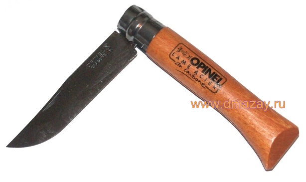 Складной нож Opinel (ОПИНЕЛЬ) Tradition 10VRN 113100 (№10 Carbone) с длиной лезвия 10 см